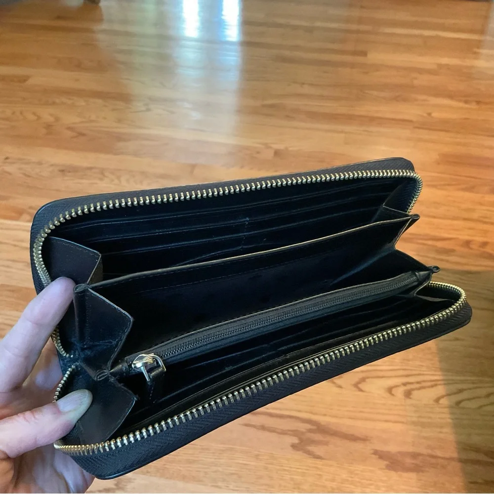Kate Spade Black Pebble Leather Bag and Matching Wallet